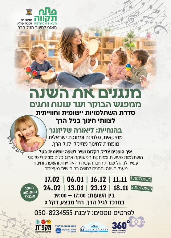 תמונת מועד אירוע: מנגנים את השנה השתלמות לצוותי חינוך במעונות -האגף לחינוך הגיל הרך