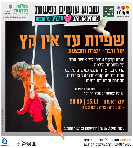 תמונת מועד אירוע: שפיות עד אין קץ בתאטרון הבית גולדה